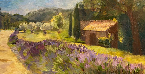 Sun on Lavender (Rebecca Robinson) by Collymore Oil Painters Atelier