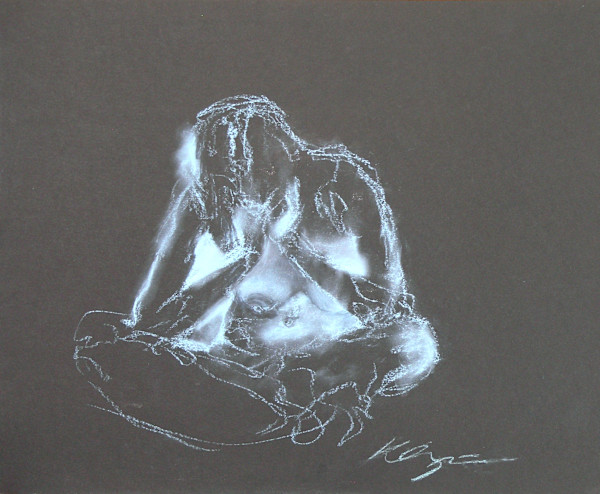 Figure in Pastel #1 by Kirk Campaña