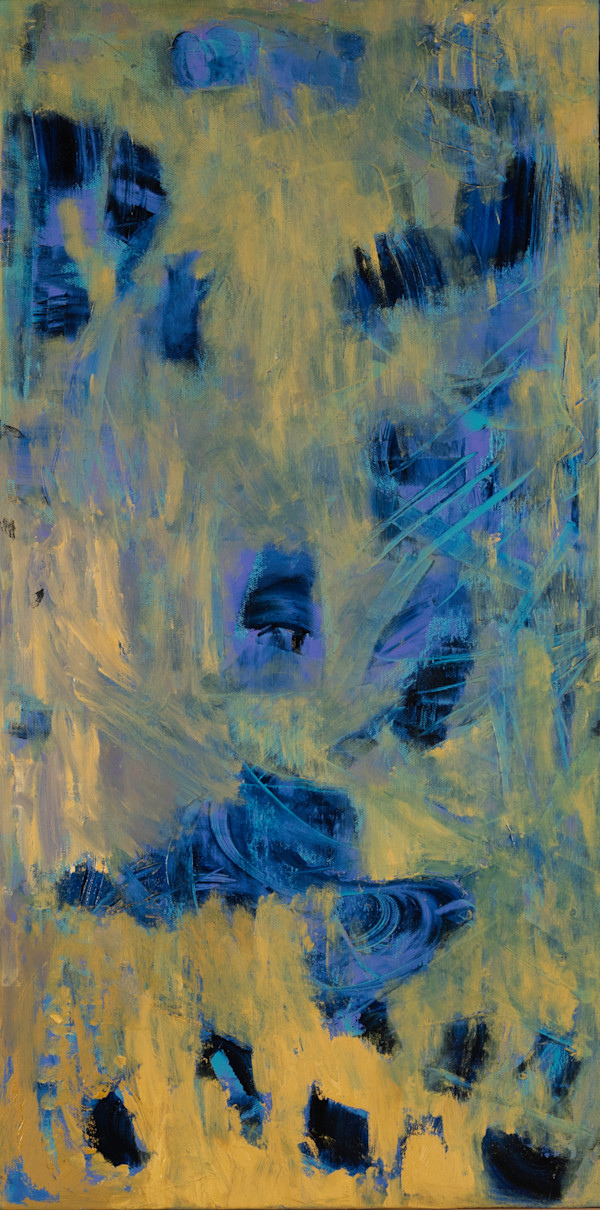Floating Blue Rocks by Sharon Cannon