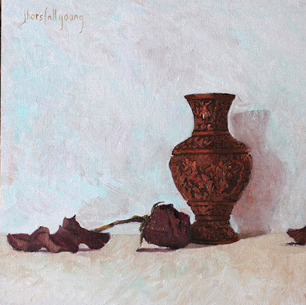 Roses and Urn by Joan Horsfall Young