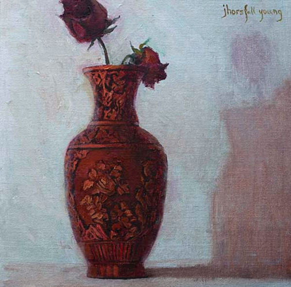 Urn and Roses by Joan Horsfall Young
