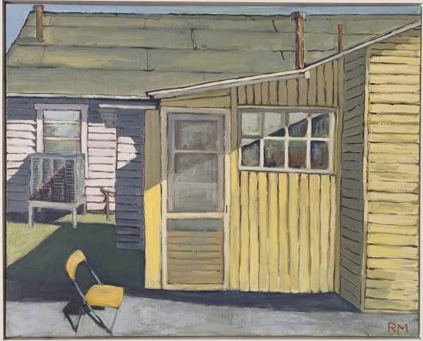 Yellow cottage in Orange by Roger McErlane