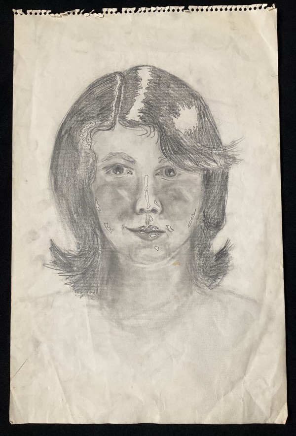 Self Portrait in Pencil by Karen Hochman Brown