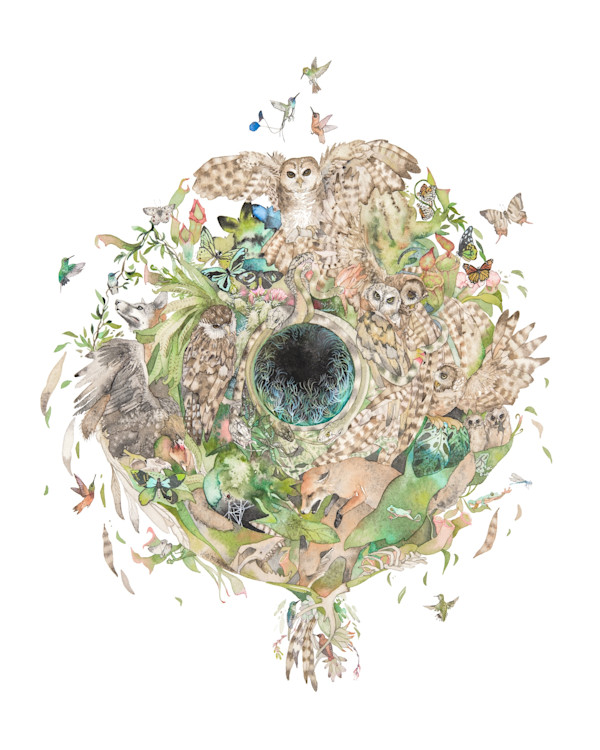 Owl Mandala by Laura Ball, Image 1.