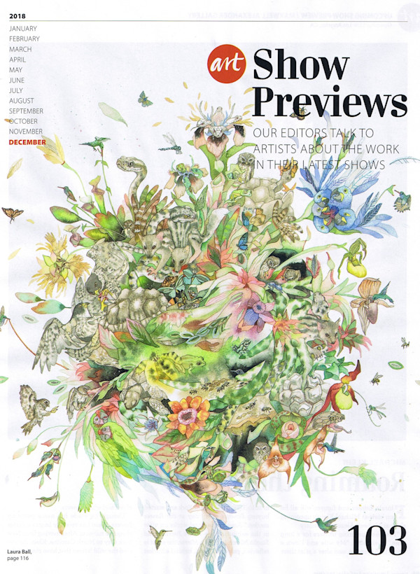 2018 American Art Collector Magazine preview for Chimera. by Laura Ball, Image 1.