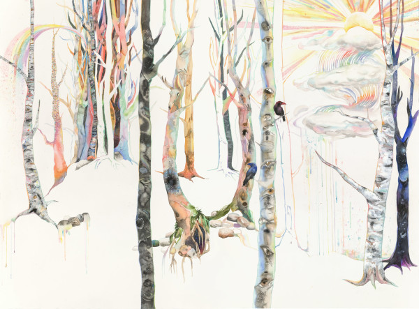 Taste the rainbow / I am the Rainbow (diptych) by Laura Ball