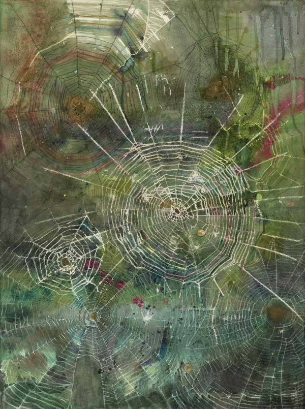 Green Webs by Laura Ball