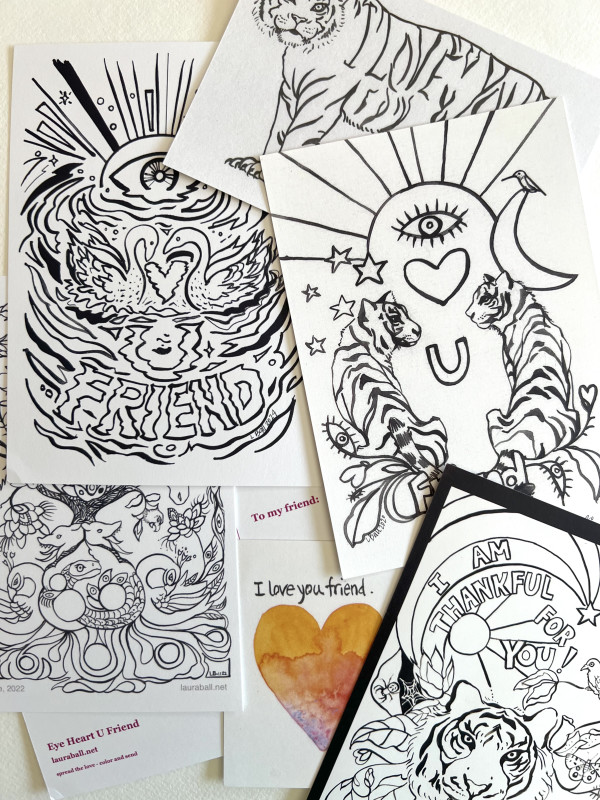 Spread the LOVE cards collection by Laura Ball