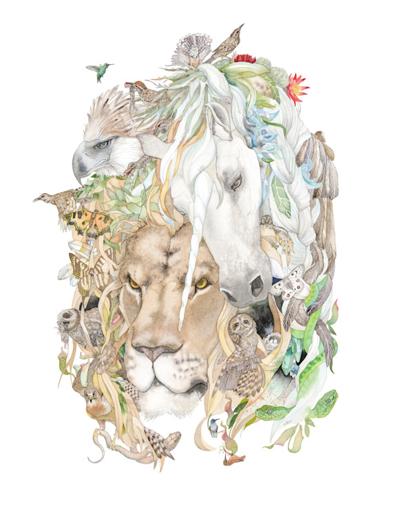 Lion Mandala by Laura Ball, Image 1.