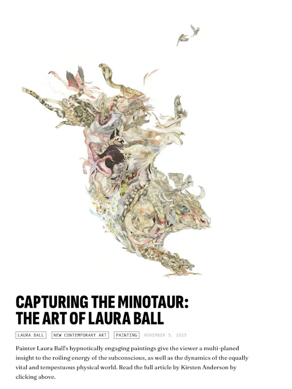 Capturing the Minotaur by Kirsten Anderson for Hi-Fructose magazine, November 2025 by Laura Ball, Image 1.