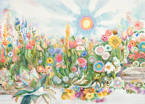 Sunrise in the Garden by Laura Ball