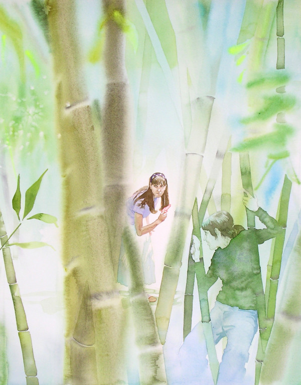 Bamboo Hunt at the Huntington by Laura Ball