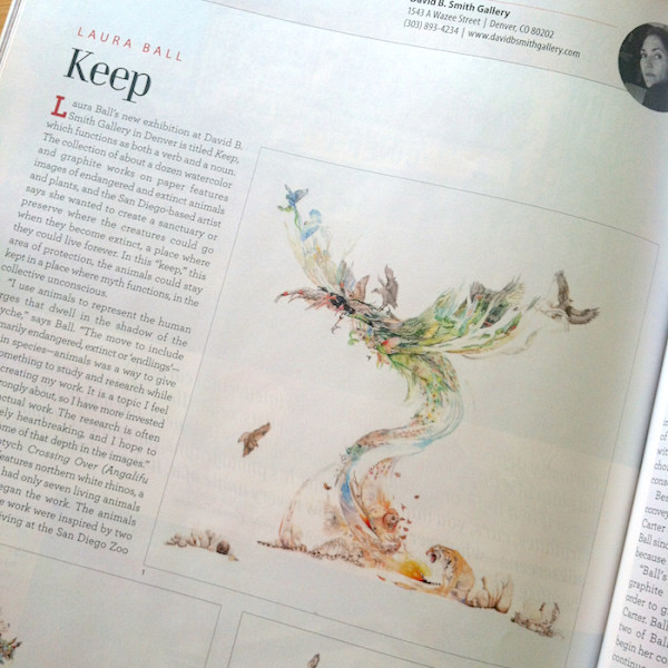 2015 American Art Collector preview for "Keep". by Laura Ball, Image 1.