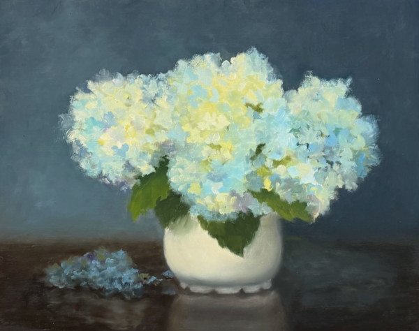 Blue Hydrangeas by Pat Wattam, Image 1.