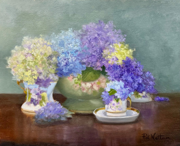 Hydrangea Snowballs by Pat Wattam, Image 1.