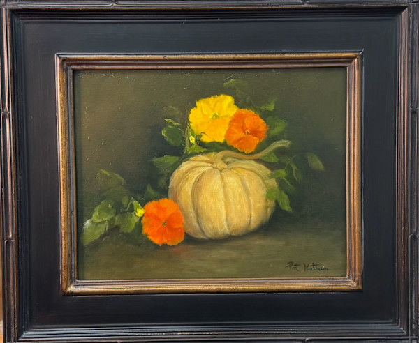 Pansies and Pumpkin by Pat Wattam, Image 1.
