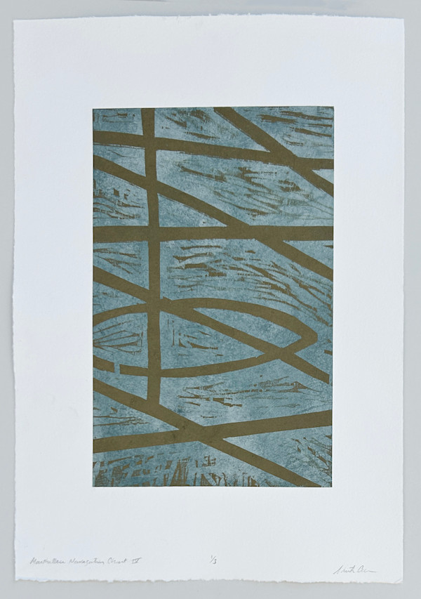 Marshallese Navigation Chart IV 1/3 by Shanti Conlan