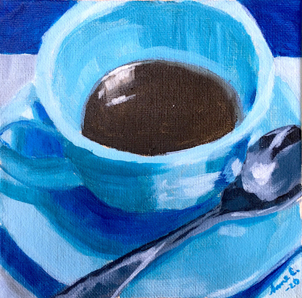 Sininen kahvihetki by Anne Engholm