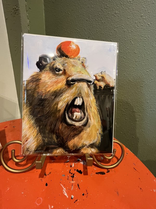 Capybara Print by Alejandro Sarmiento, Image 1.