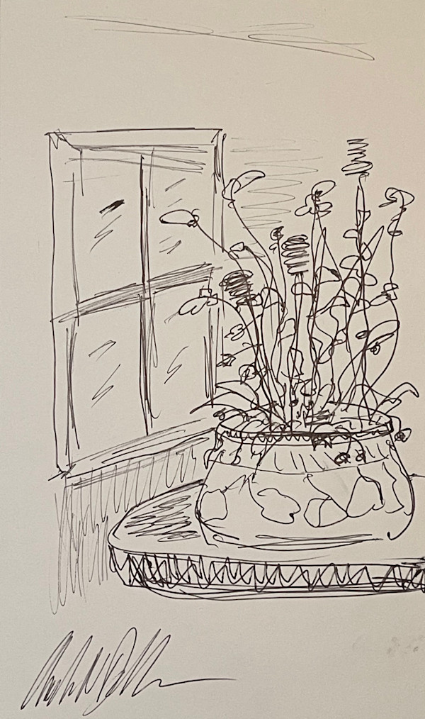 Flowers At A Window  ** by Angelo DeFilippo