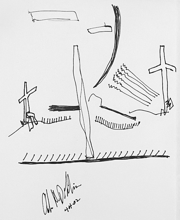 Two Crosses On A Plain  ** by Angelo DeFilippo