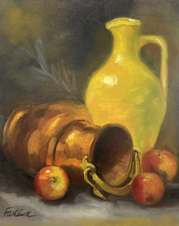 Jugs of Copper and Yellow by Fran Failla