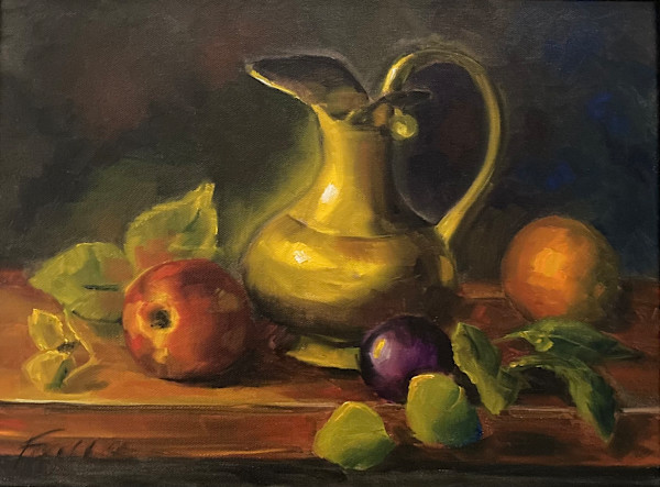Evening with a Brass Pitcher by Fran Failla