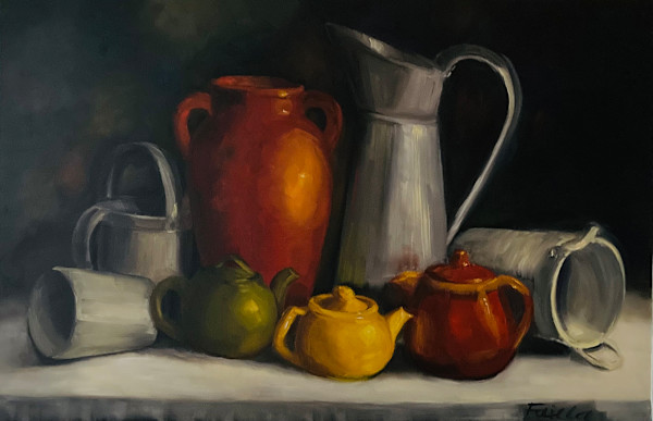 Teapots and Tin Cans by Fran Failla