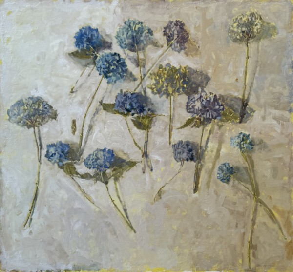 Blue Hydrangea Scattered by Annie Harris Massie
