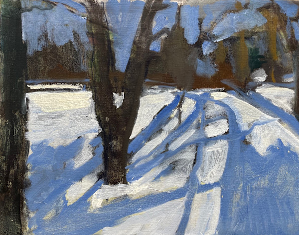 Untitled (Snow Painting 125) by David Hawkins