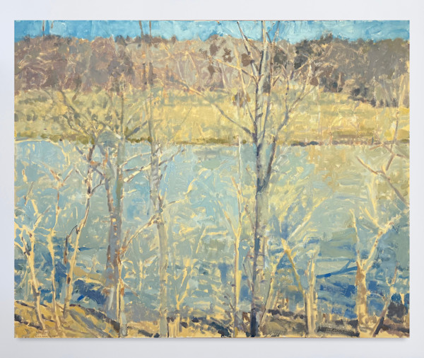 Our Pond, Very Early Spring by Annie Harris Massie