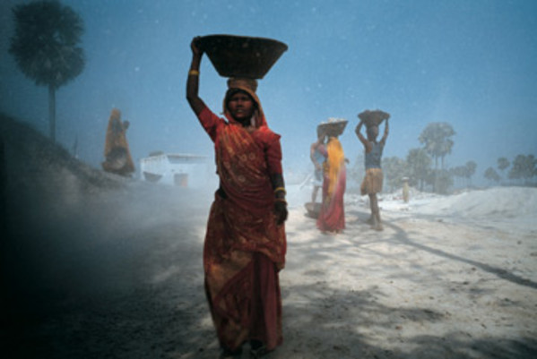 Women in Rock Quarry by William Albert Allard
