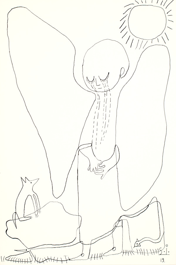 Angel with Dog and Serpent by Sanda Iliescu, Image 1.