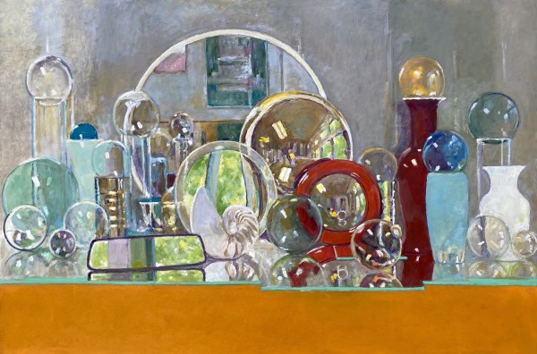 Big Light Still Life with Mirrors (Homage to Jan van Eyck, for David Wilkins) Repainted by David Summers