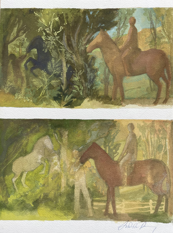 Equestrian Study #11 (G223-qr) by Lincoln Perry