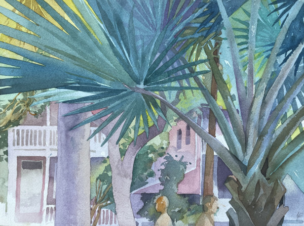 Fleming Street, Key West (L429A) by Lincoln Perry