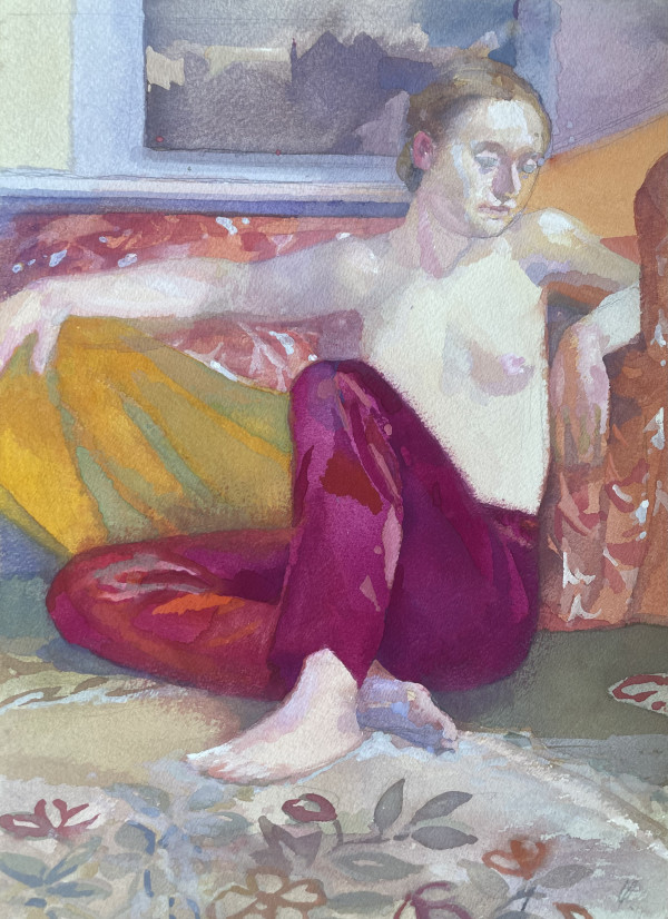 Red Pajamas III (F651) by Lincoln Perry