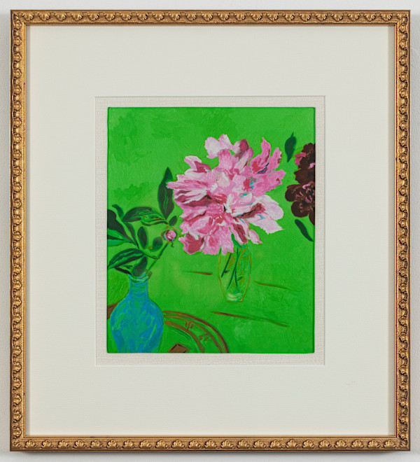 From Nature, Vase and Peonies by Lou Jordan