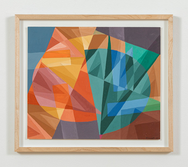 Gouache "Antibes" 1975 by Tony Gonnet