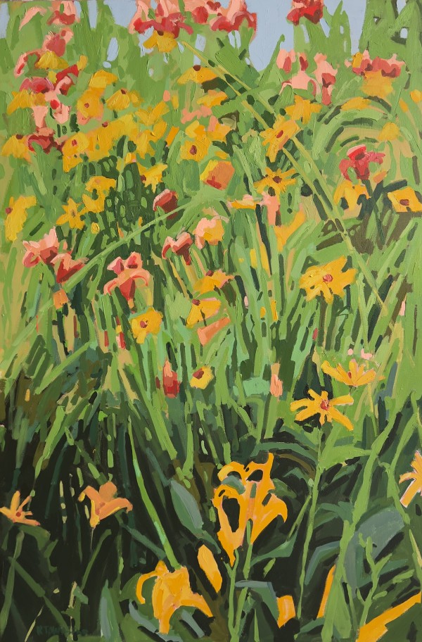 Lilies and Smooth Oxeye by Krista Townsend