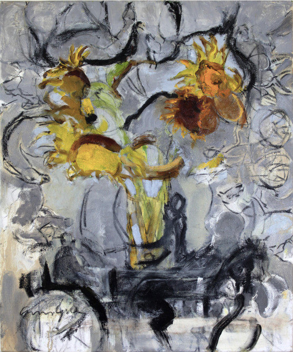 Sunflowers and Saddlebreds by Ann Lyne