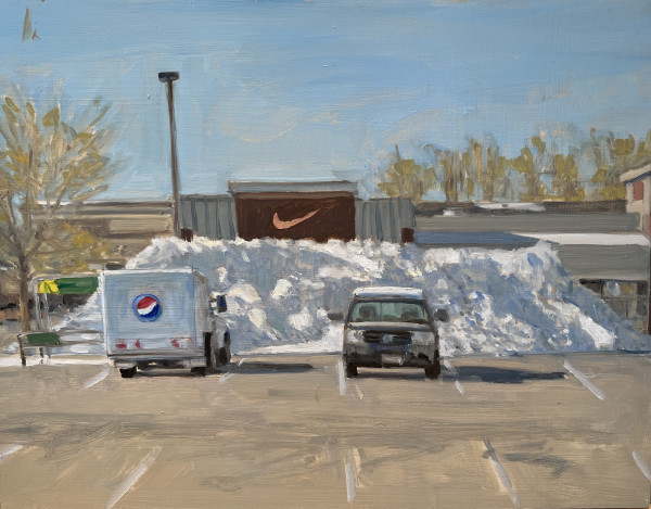 Snow - Barracks Road by Richard Crozier