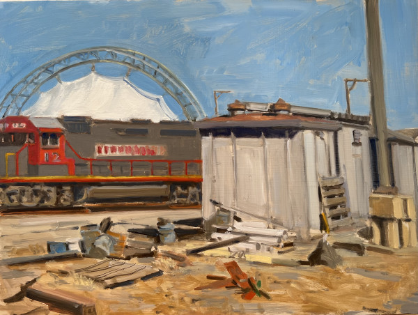 Train Yard by Richard Crozier