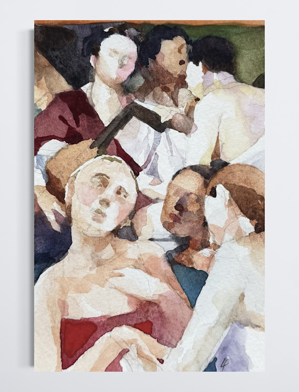 Onlookers; Caravaggio's Musicians (G863 13) by Lincoln Perry, Image 2.