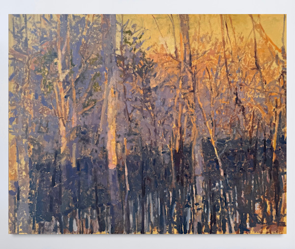 Amethyst Light Above the Pond by Annie Harris Massie