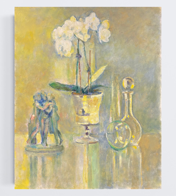 Mary's Orchid, 3 Graces, Viennese Glass by David Summers, Image 3.