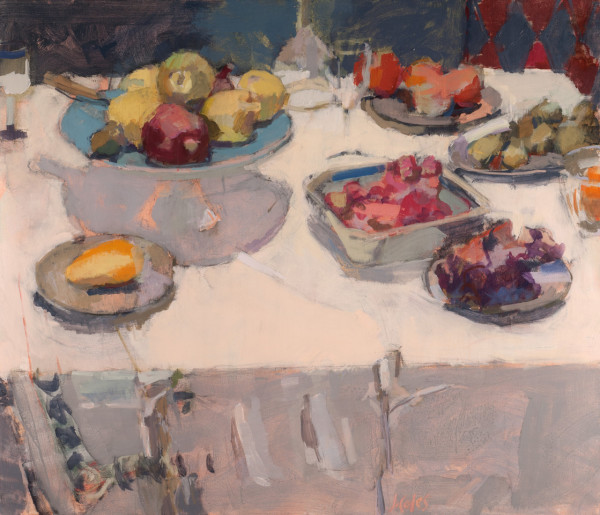 Compote and Plates of Fruit by Jessie Coles