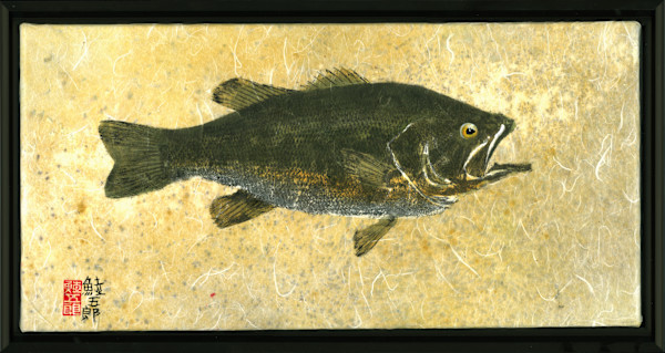Largemouth Bass #9, framed by Stephen Mutsugoroh DiCerbo, Image 1.