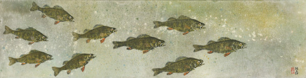 Yellow Perch School 1 by Stephen Mutsugoroh DiCerbo, Image 1.