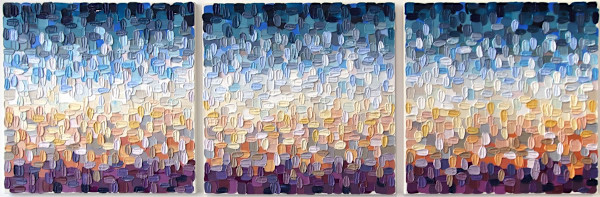 Early Sunset Triptych by Shiri Phillips